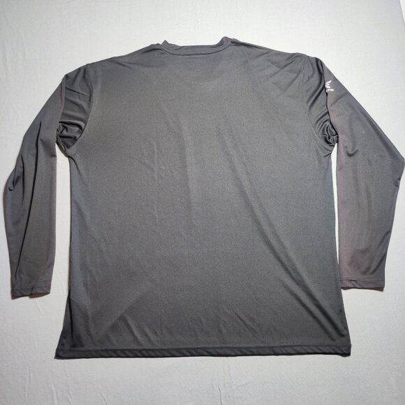 Easton active wear long sleeve shirt men's size XL black with white logo - Picture 3 of 11